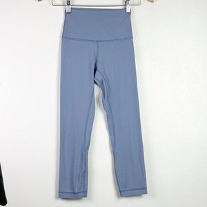 Lululemon Women’s High Rise Sz 2 Nulu  Align Crop 21” Legging Blue Cast LW6AVHS